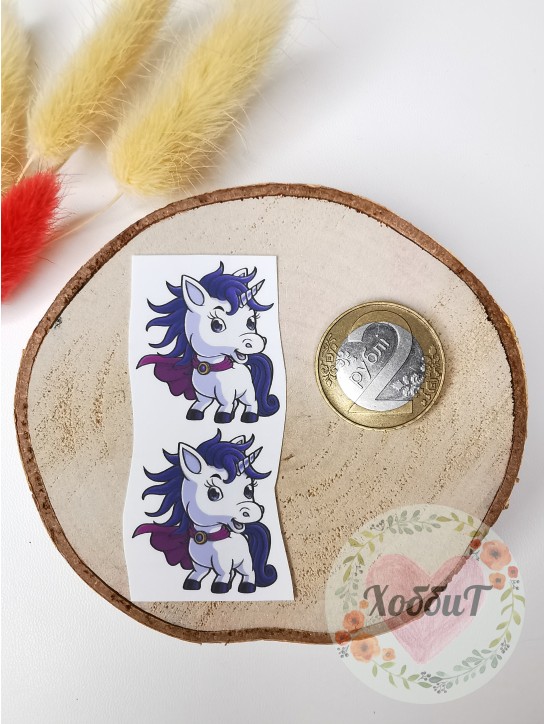 Термонаклейки цветные для бантиков №23, 1 пара